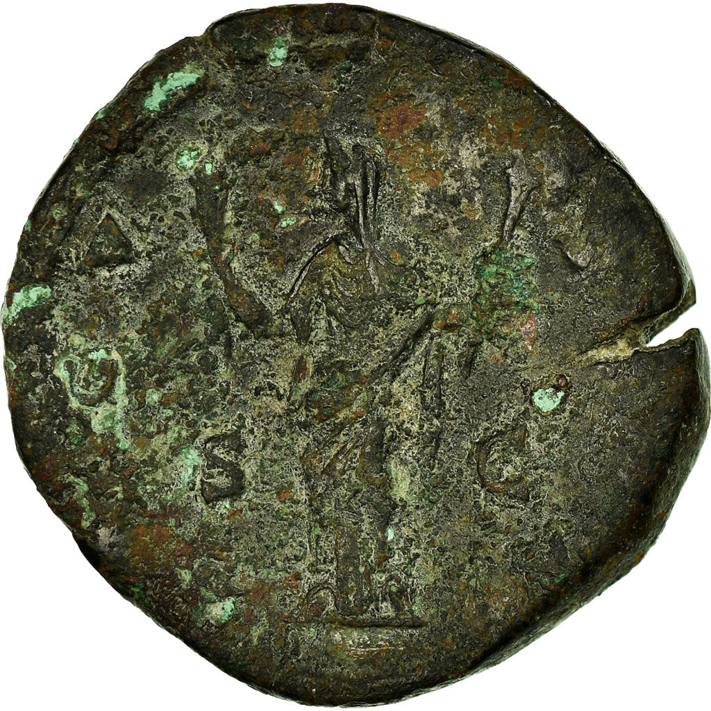 Moneda, Faustina I, Sestercio, AD 146-161, Rome, BC+, Bronce, RIC:1120