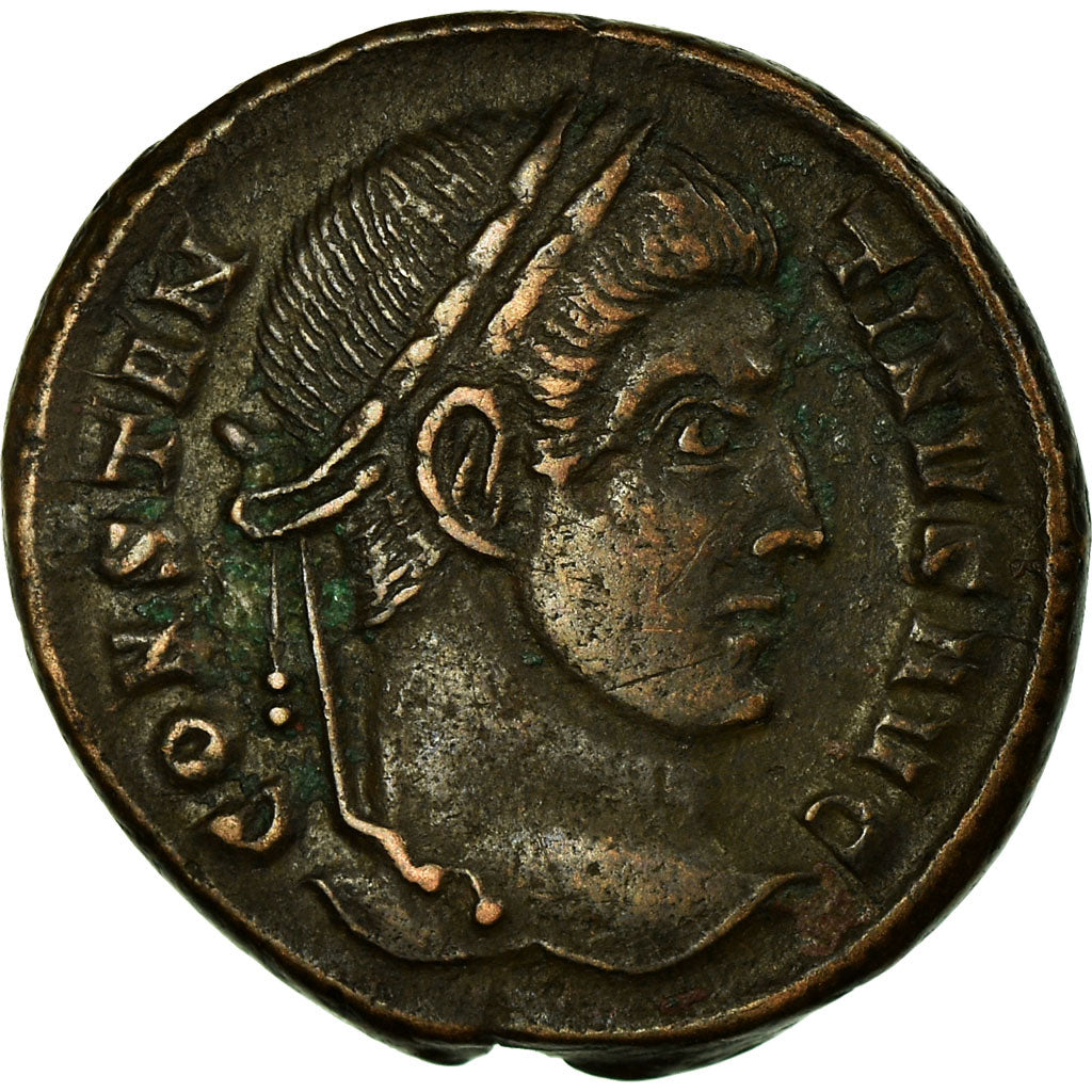 Monnaie, Constantin I, Follis, 320-321, Ticinum, TTB, Bronze, RIC:140