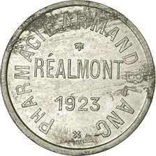 Munten, Frankrijk, Pharmacie Armand BLANC, Réalmont, 10 Centimes, 1923, PR