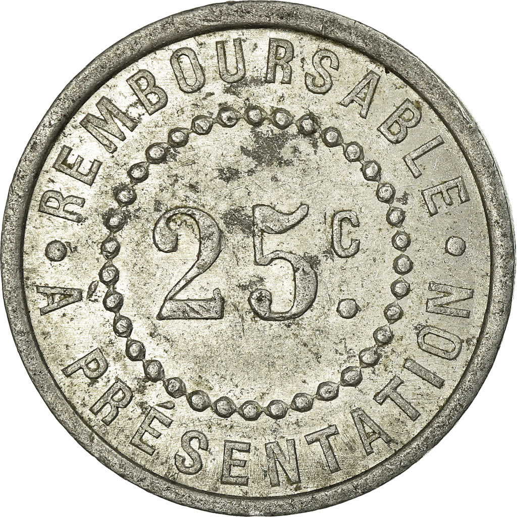 Moneta, Francja, Pharmacie F. GISCLARD, Réalmont, 25 Centimes, 1922, EF(40-45)