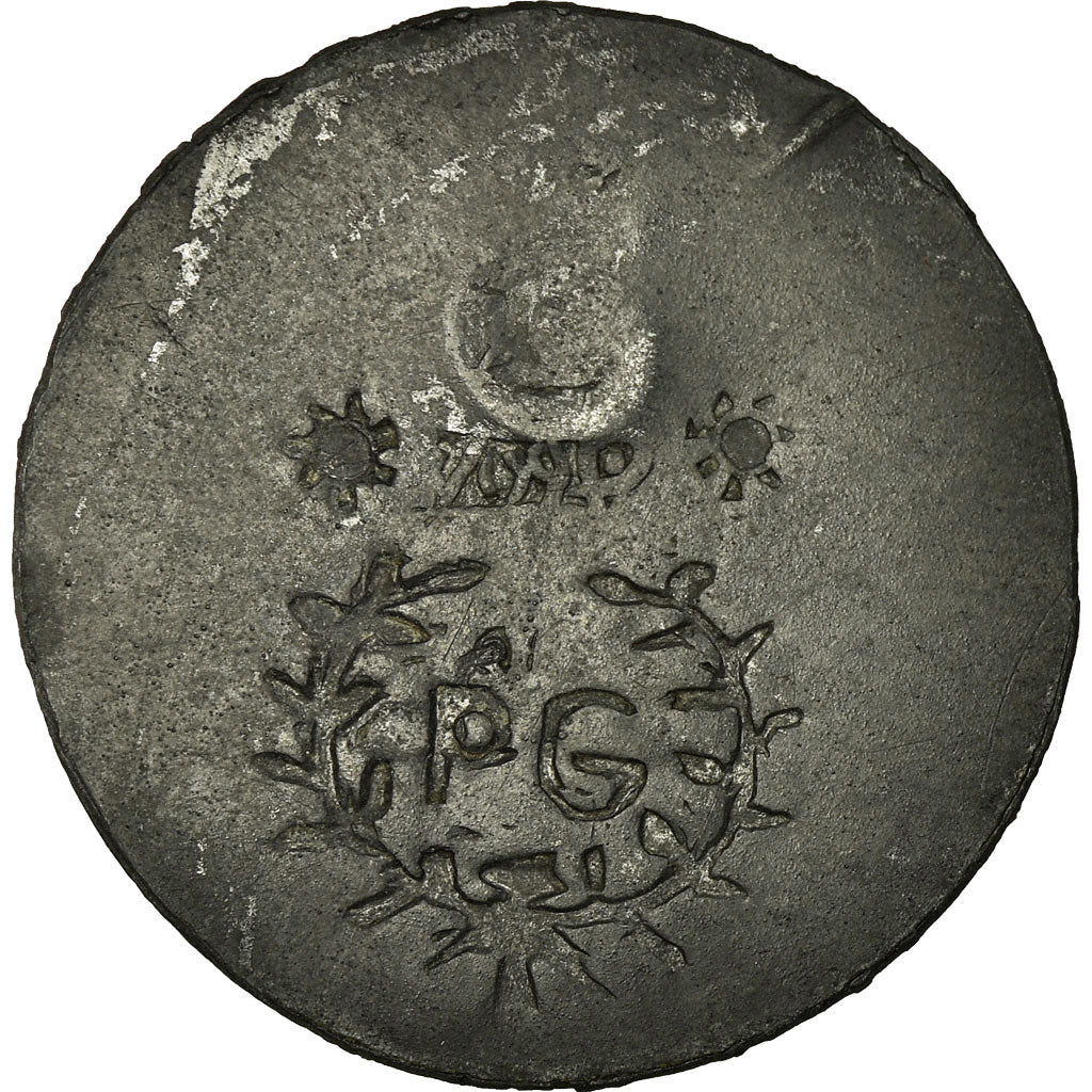 Munten, Frankrijk, P. G (Prisonniers de Guerre), Poitiers, 5 Centimes, ZF, Zinc