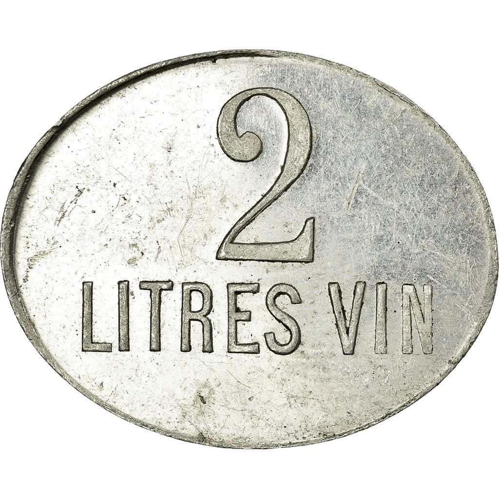 Münze, Frankreich, Ruche de Pompey, Pompey, 2 Litres, SS+, Aluminium