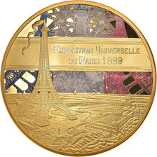 France, Médaille, Paris - Tour Eiffel - Exposition Universelle 1889, FDC