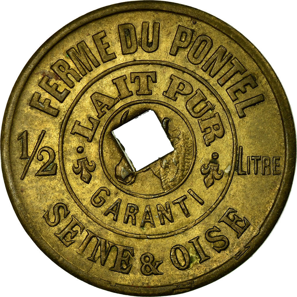 Munten, Frankrijk, Ferme du Pontel, Lait pur garanti, Le Pontel, 1/2 Litre, PR
