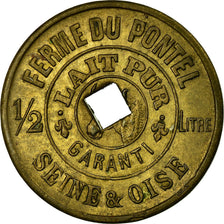 Munten, Frankrijk, Ferme du Pontel, Lait pur garanti, Le Pontel, 1/2 Litre, PR