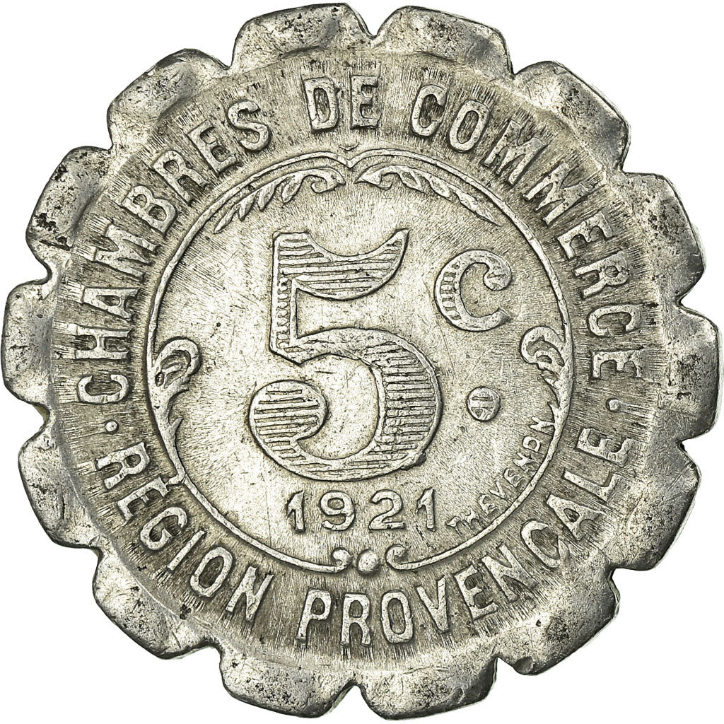 Münze, Frankreich, Chambres de Commerce de la Région Provençale, 5 Centimes
