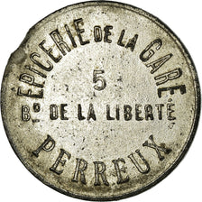 Monnaie, France, Epicerie de la Gare, 5 Centimes, TTB+, Zinc nickelé, Elie:15.1