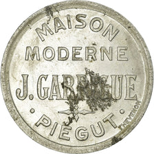 Moneta, Francia, Maison Moderne, J. GARRIGUE, Piégut, 25 Centimes, SPL-