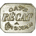 Munten, Frankrijk, Café BECAT, Pignan, 25 Centimes, ZF+, Nickel plated zinc