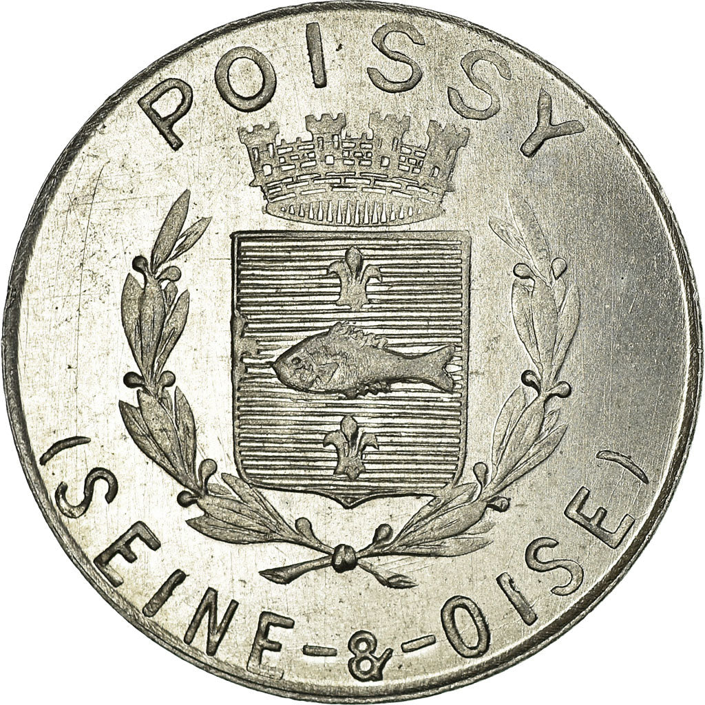 Moneta, Francja, Union du Commerce et de l'Industrie, Poissy, 10 Centimes, 1918