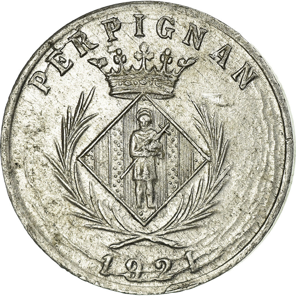 Münze, Frankreich, Chambre Syndicale des Commerçants, Perpignan, 5 Centimes