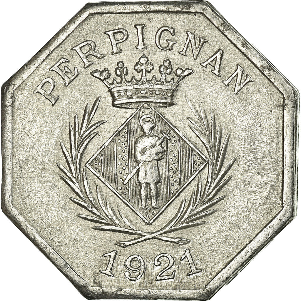 Moneta, Francia, Chambre Syndicale des Commerçants, Perpignan, 10 Centimes