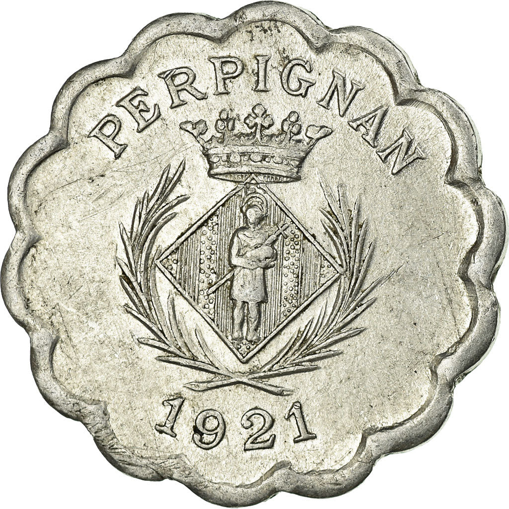 Moneta, Francia, Chambre Syndicale des Commerçants, Perpignan, 25 Centimes