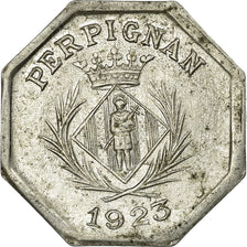 Coin, France, Chambre Syndicale des Commerçants, Perpignan, 10 Centimes, 1923