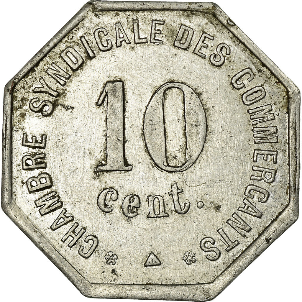 Coin, France, Chambre Syndicale des Commerçants, Perpignan, 10 Centimes, 1923