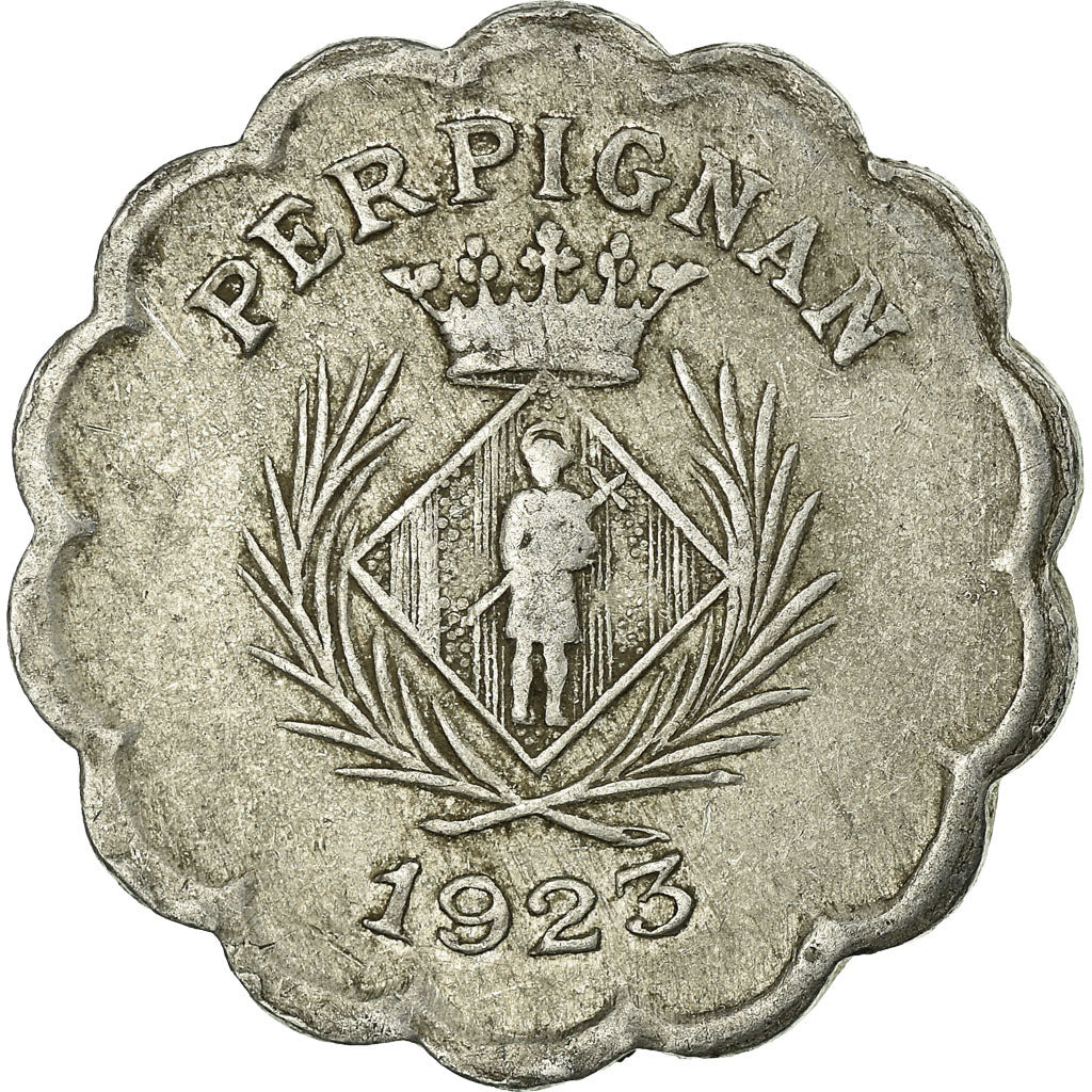 Monnaie, France, Chambre Syndicale des Commerçants, Perpignan, 25 Centimes