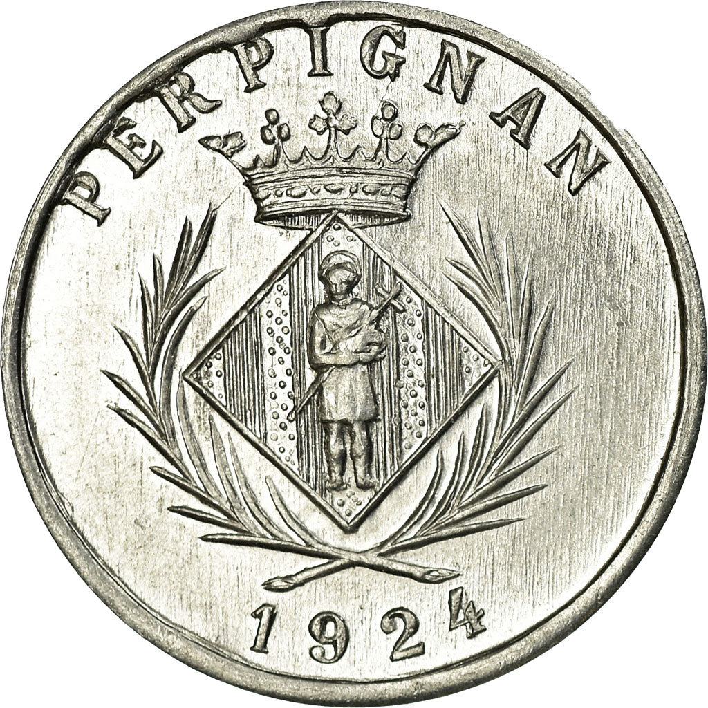 Moneta, Francia, Chambre Syndicale des Commerçants, Perpignan, 5 Centimes