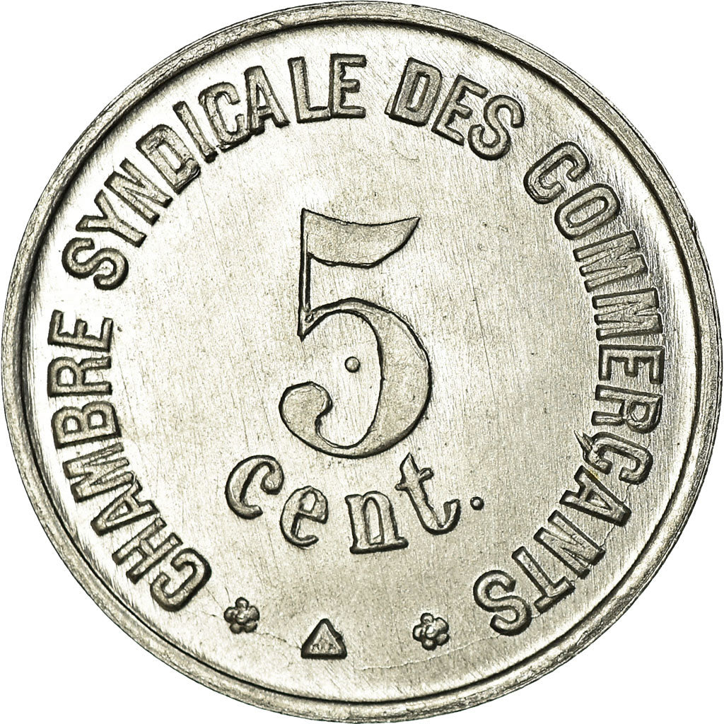 Moneta, Francia, Chambre Syndicale des Commerçants, Perpignan, 5 Centimes
