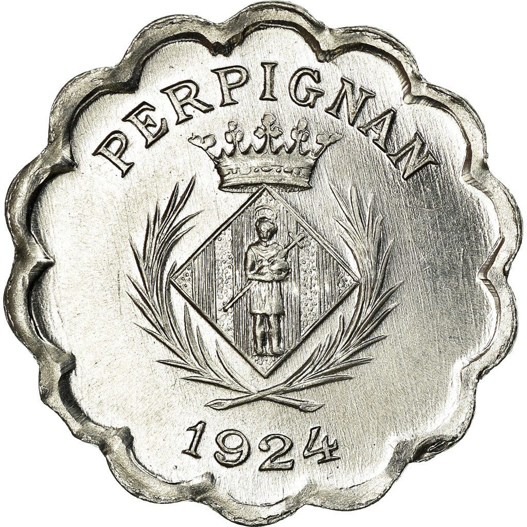 Monnaie, France, Chambre Syndicale des Commerçants, Perpignan, 25 Centimes