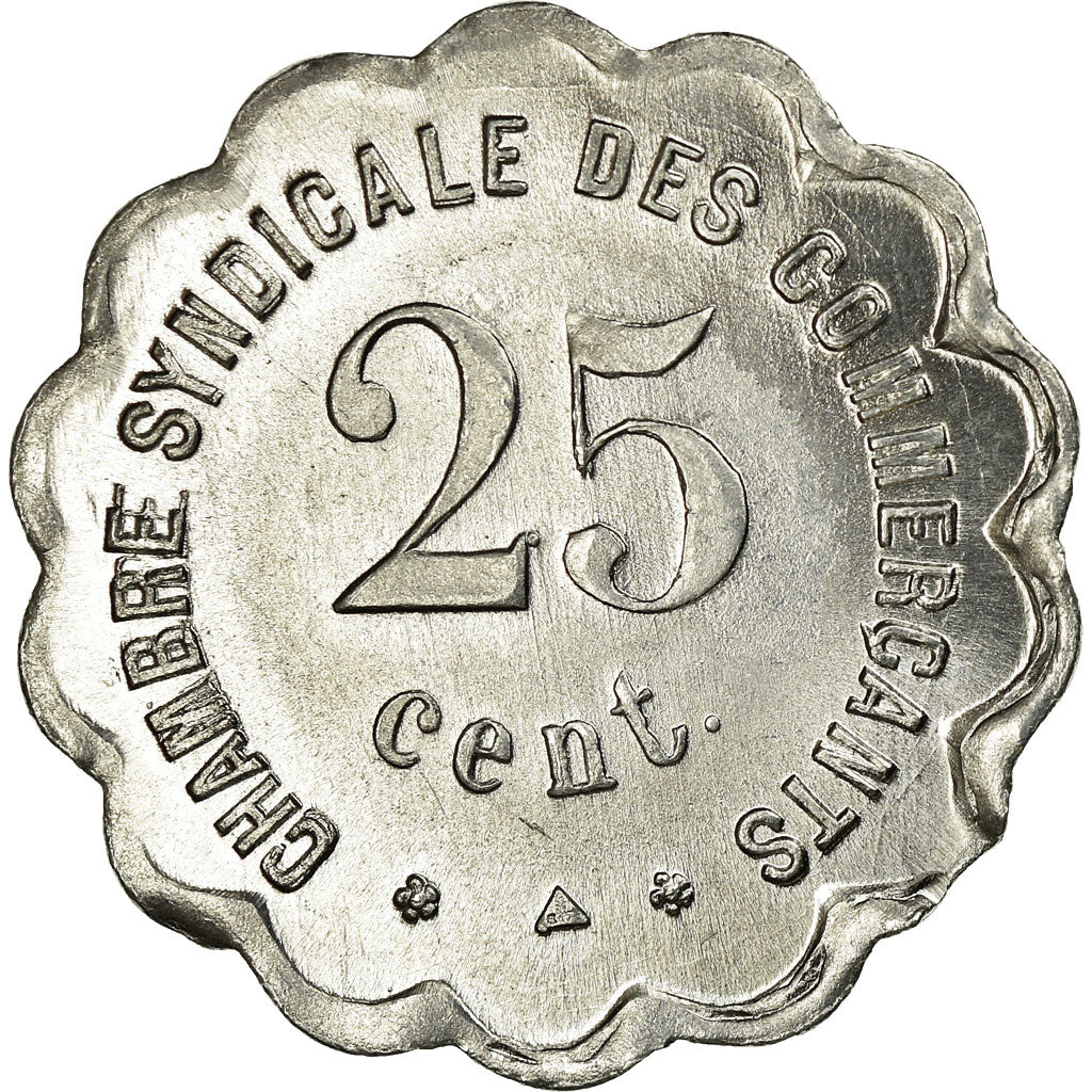 Monnaie, France, Chambre Syndicale des Commerçants, Perpignan, 25 Centimes
