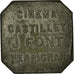 Moneda, Francia, Cinéma Castillet, J. FONT, Perpignan, 10 Centimes, 1917-1921