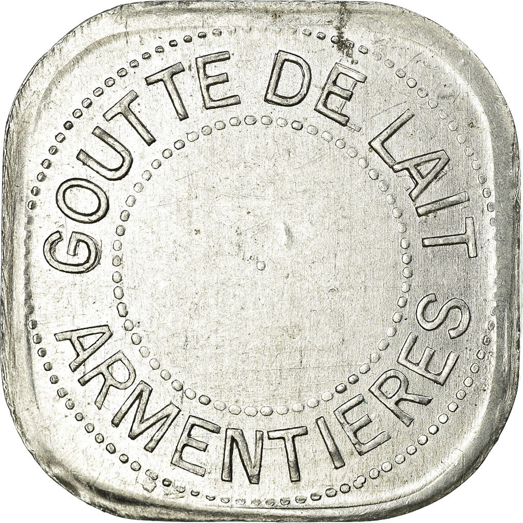 Monnaie, France, Goutte de Lait, Armentières, 2 Francs, SPL, Aluminium