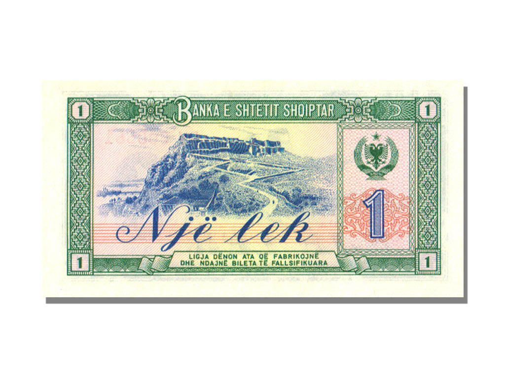 Albania, 1 Lek, 1976, KM #40s2, UNC(65-70), RV