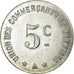 Moneta, Francja, Union des Commerçants, Barbaira, 5 Centimes, Undated, MS(63)