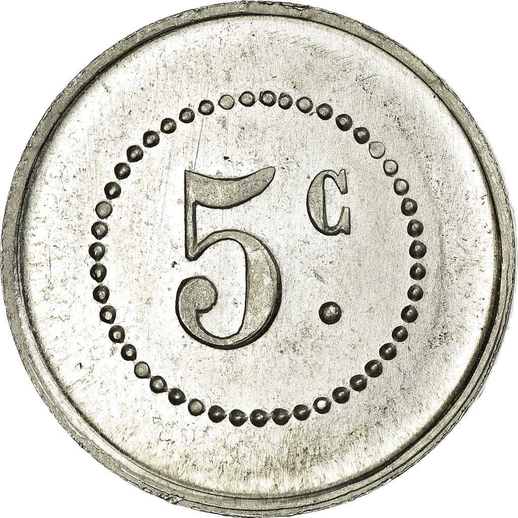 Moneta, Francja, Union des Commerçants, Barbaira, 5 Centimes, Undated, MS(63)