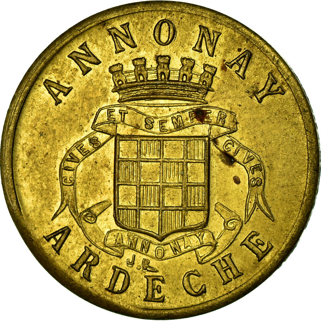 Münze, Frankreich, Union Commerciale et Industrielle, Annonay, 5 Centimes