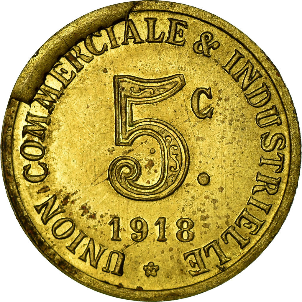Münze, Frankreich, Union Commerciale et Industrielle, Annonay, 5 Centimes