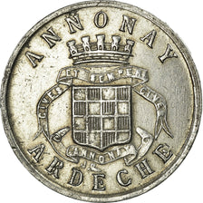 Moeda, França, Union Commerciale et Industrielle, Annonay, 5 Centimes, 1918