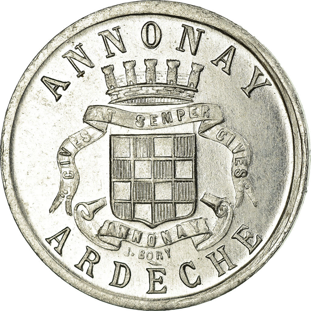 Monnaie, France, Union Commerciale et Industrielle, Annonay, 10 Centimes, 1918