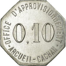Monnaie, France, Office d'Approvisionnement, Arcueil-Cachan, 0.10 Franc, SPL