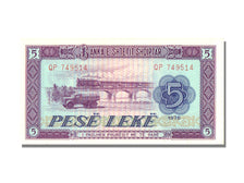 Albania, 5 Lekë, 1976, KM #42a, UNC(65-70), QP