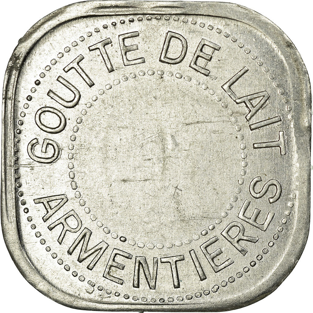 Monnaie, France, Goutte de Lait, Armentières, 50 Centimes, SPL, Aluminium