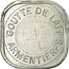 Monnaie, France, Goutte de Lait, Armentières, 50 Centimes, SPL, Aluminium