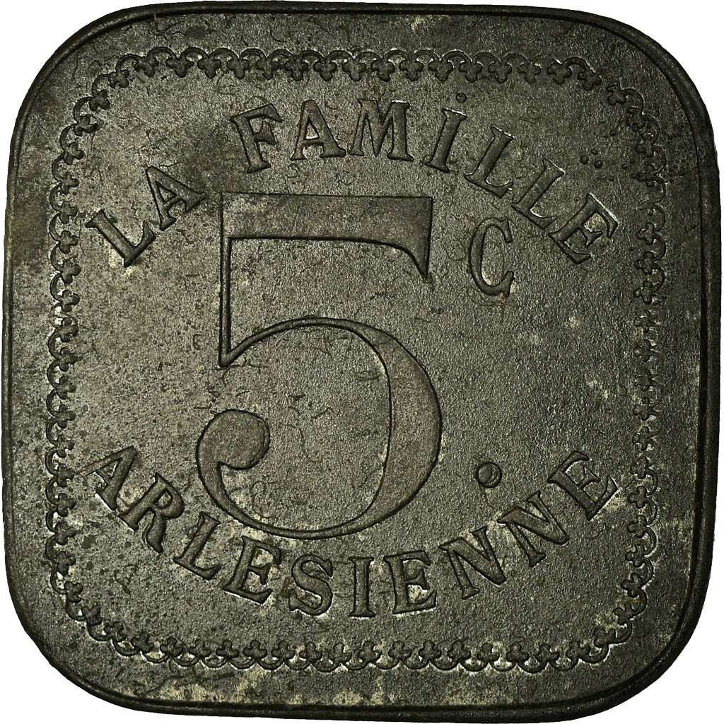 Moneta, Francia, La Famille Arlésienne, Arles, 5 Centimes, SPL-, Zinco