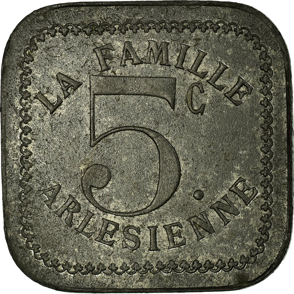 Moneta, Francia, La Famille Arlésienne, Arles, 5 Centimes, SPL-, Zinco