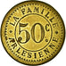 Monnaie, France, La Famille Arlésienne, Arles, 50 Centimes, SUP+, Laiton