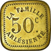 Münze, Frankreich, La Famille Arlésienne, Arles, 50 Centimes, VZ+, Messing
