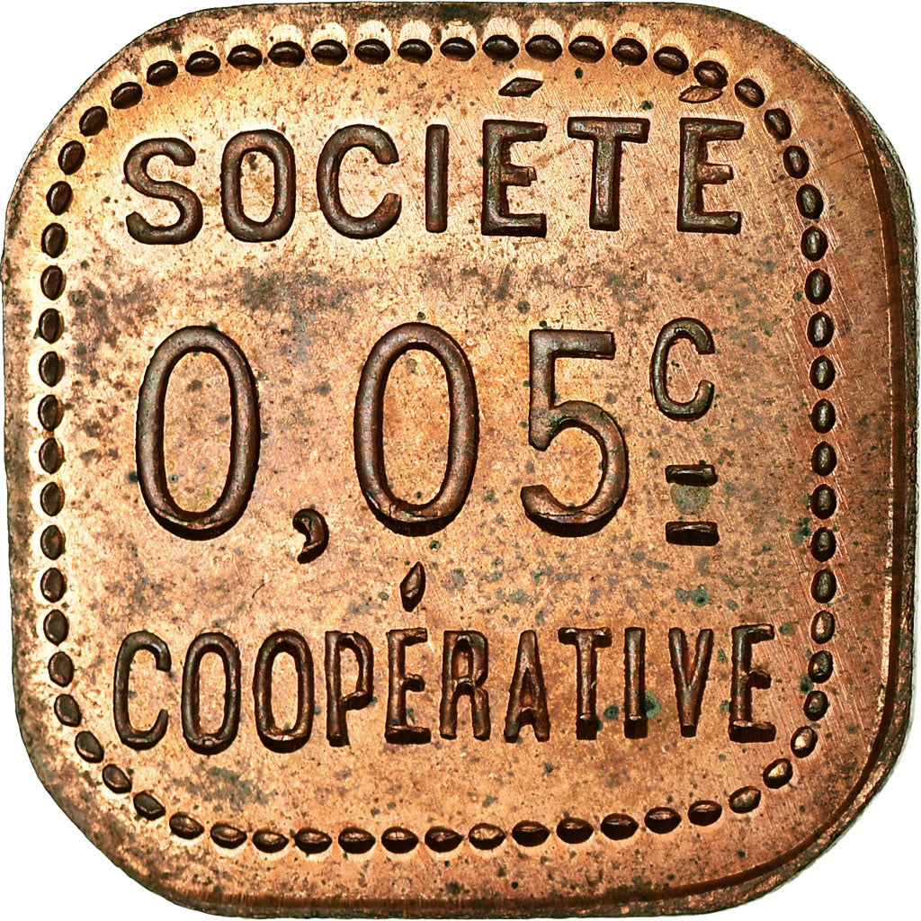 Münze, Frankreich, La Fraternité, Société Coopérative, Amplepuis, 0.05