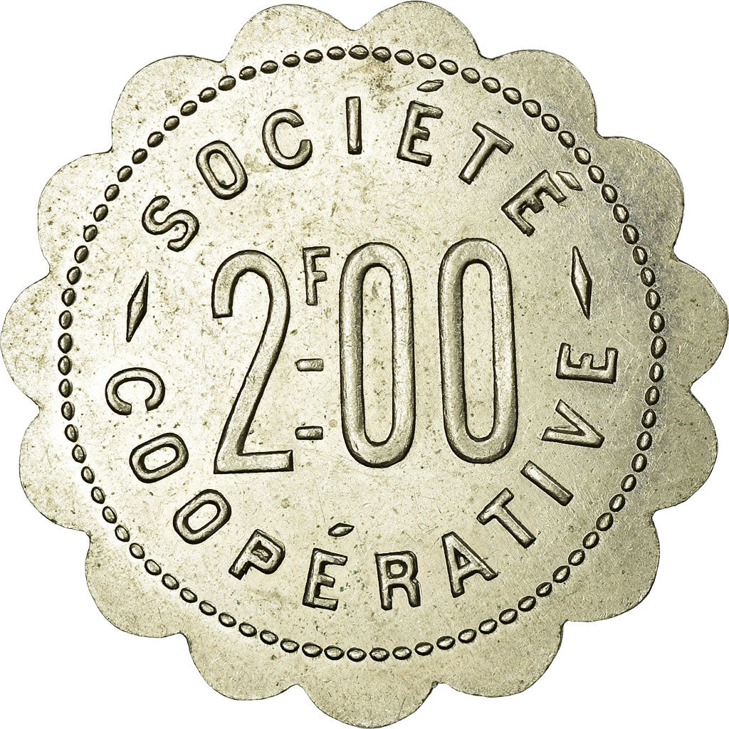 Münze, Frankreich, La Fraternité, Société Coopérative, Amplepuis, 2 Francs