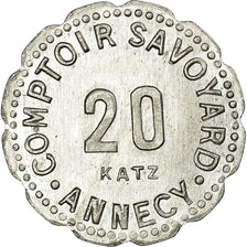 Monnaie, France, Comptoir Savoyard, Annecy, 20 Centimes, SPL, Aluminium