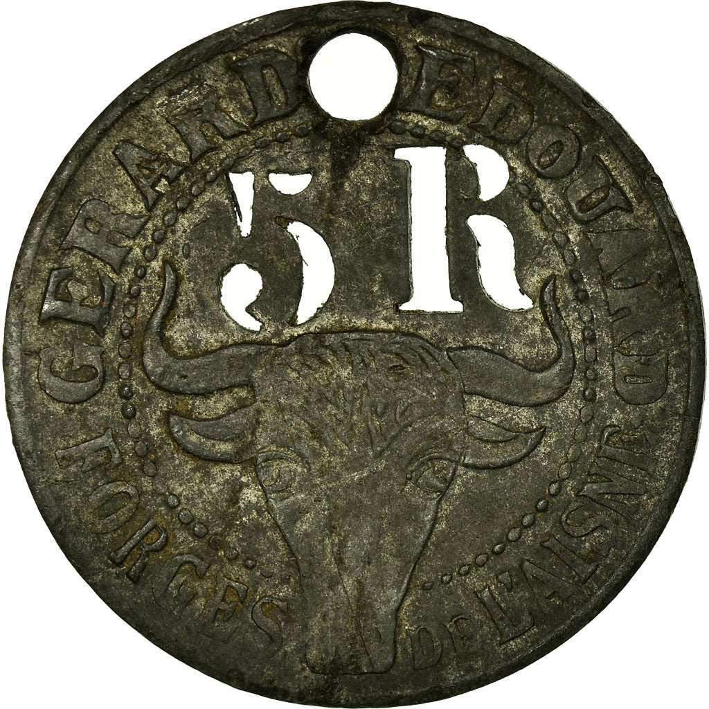 France, Token, Gérard Edouard, Forges de l'Aisnes, EF(40-45), Zinc