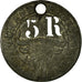 France, Token, Gérard Edouard, Forges de l'Aisnes, EF(40-45), Zinc