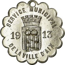 France, Token, Service Municipal de la ville d'Aix, 1913, Aix-en-Provence