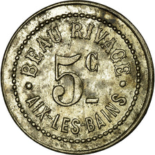 Monnaie, France, Restaurant Beaurivage, Aix-les-Bains, 5 Centimes, TTB