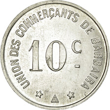 Moneta, Francia, Union des Commerçants, Barbaira, 10 Centimes, SPL, Alluminio