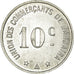 Moneta, Francia, Union des Commerçants, Barbaira, 10 Centimes, SPL, Alluminio
